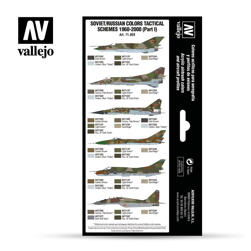 Vallejo Model Air - Soviet / Russian Colors Tactical Schemes - Vallejo - VAL-71609