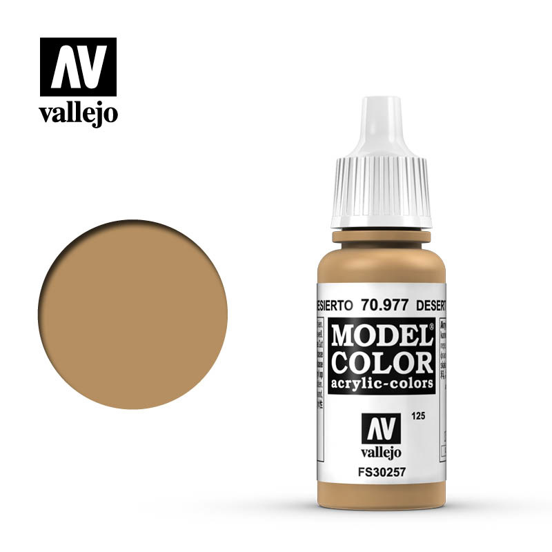 Vallejo Model Color - Desert Yellow - 17 ml - Vallejo - VAL-70977