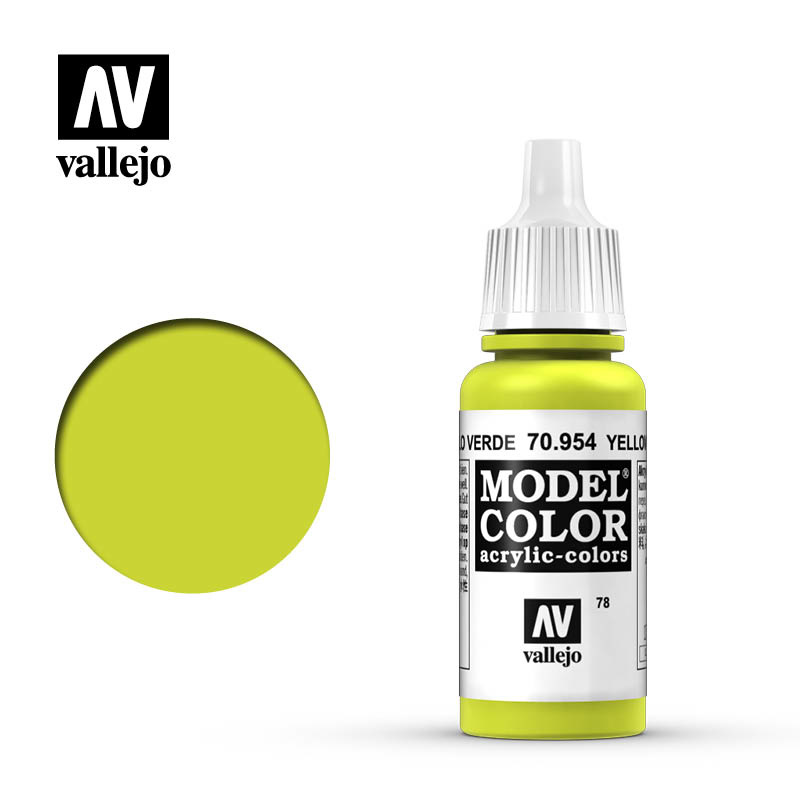 Vallejo Model Color - Yellow Green - 17 ml - Vallejo - VAL-70954