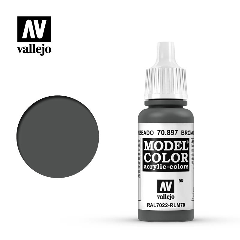 Vallejo Model Color - Bronze Green - 17 ml - Vallejo - VAL-70897