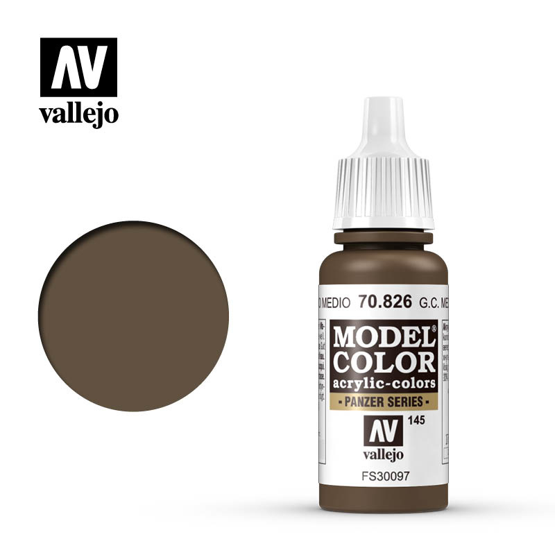 Vallejo Model Color - G.C.Med.Brown - 17 ml - Vallejo - VAL-70826