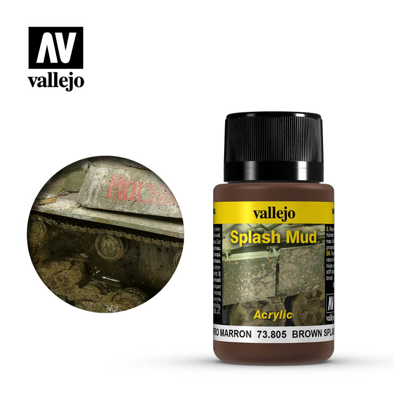 Vallejo Brown Splash Mud - 40ml - Vallejo - VAL-73805