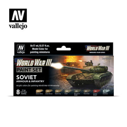 Model Color - WWIII Soviet Armour & Infantry Set - Vallejo - VAL-70221