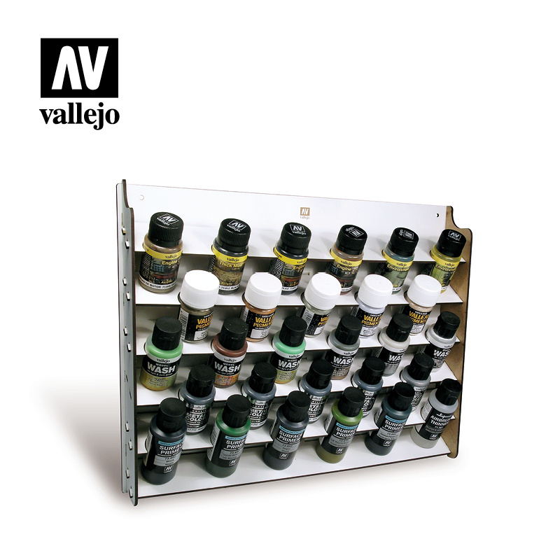 Vallejo Wall Mounted Paint Display For 35ml & 60ml Bottles - Vallejo - VAL-26009