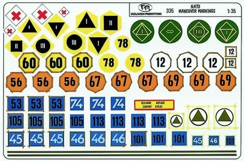 Verlinden Productions Nato Maneouver Markings - Scale 1/35 - Verlinden Productions - VLP-0335