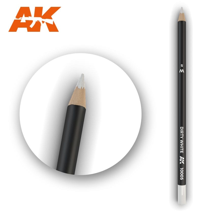 AK-Interactive Watercolor Pencil Dirty White - AK-Interactive - AK-10005