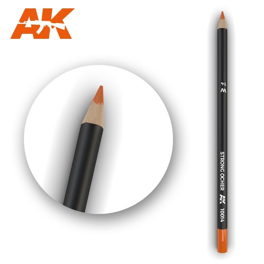 AK-Interactive Watercolor Pencil Strong Ocher - AK-Interactive - AK-10014