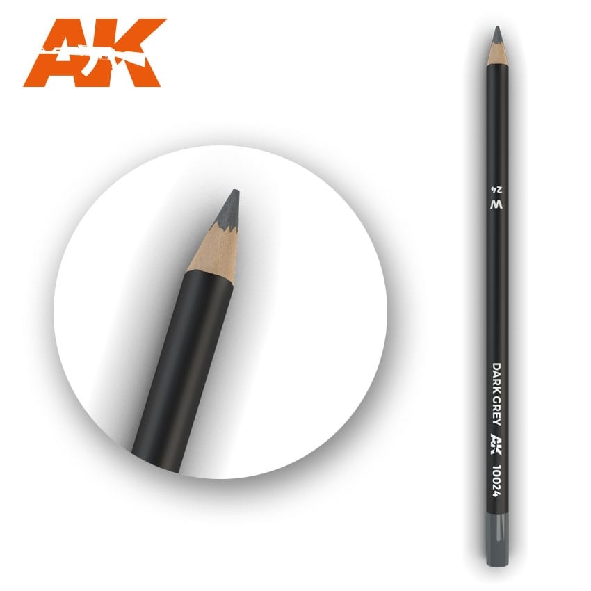 AK-Interactive Watercolor Pencil Dark Grey - AK-Interactive - AK-10024