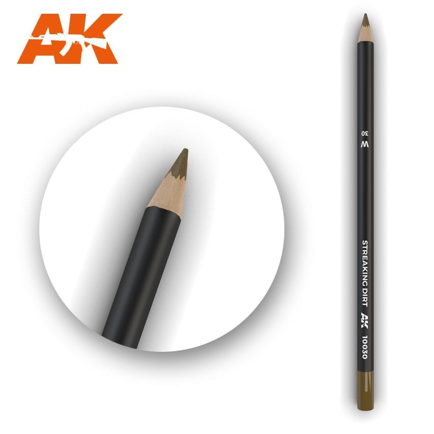 AK-Interactive Watercolor Pencil Streaking Dirt - AK-Interactive - AK-10030