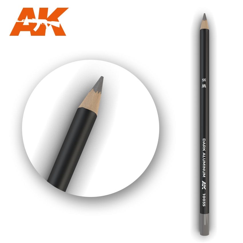 AK-Interactive Watercolor Pencil Dark Aluminum Nickel - AK-Interactive - AK-10035