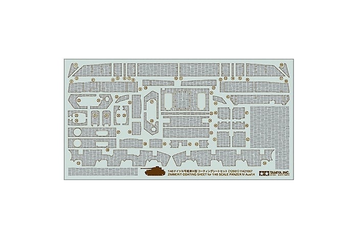 Tamiya Zimmerit Dekor Panzer Iv Ausf. H - Scale 1/48 - Tamiya - TAM12661