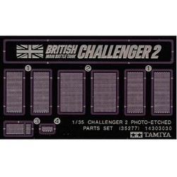 Challenger 2 Photo-Etched Parts Set - Scale 1/35 - Tamiya - TAM35277