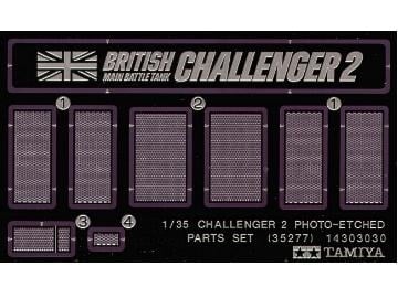 Tamiya Challenger 2 Photo-Etched Parts Set - Scale 1/35 - Tamiya - TAM35277