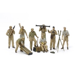 German Artillery Crew Set - Africa Corps Luftwaffe - Scale 1/35 - Tamiya - TAM35343