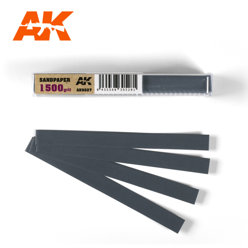 AK-Interactive Wet Sandpaper 1500 Grit X 50 Stuks - AK-Interactive - AK-9027