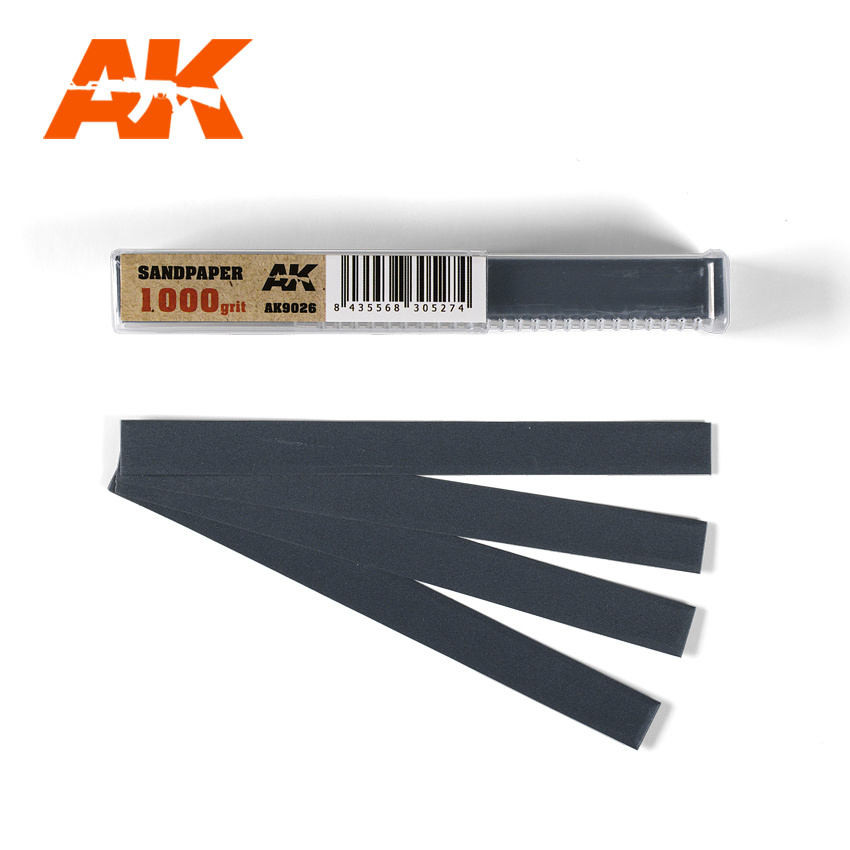 AK-Interactive Wet Sandpaper 1000 Grit X 50 Stuks - AK-Interactive - AK-9026