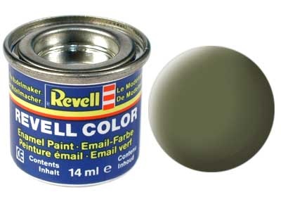 Revell Dark Green Matt Raf - Enamel verf - 14ml - Revell - RV32168