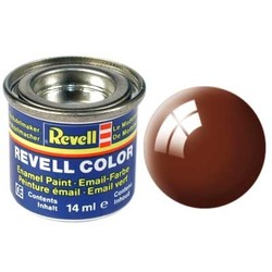 Mud Brown Gloss - Enamel verf - 14ml - Revell - RV32180