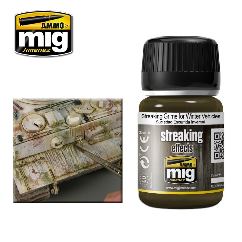 Ammo by Mig Jimenez Streaking Grime For Winter Vehicles - 35ml - Ammo by Mig Jimenez - A.MIG-1205