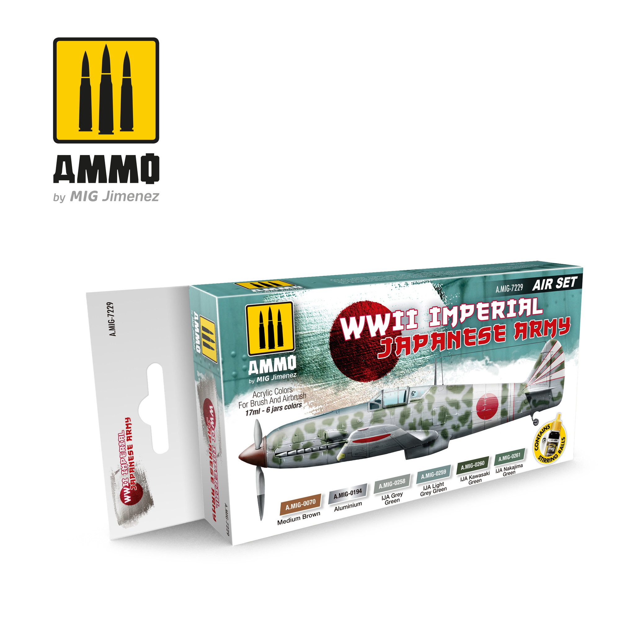 Ammo by Mig Jimenez Aircraft Paint Sets - WWII Imperial Japanese Army - Ammo by Mig Jimenez - A.MIG-7229