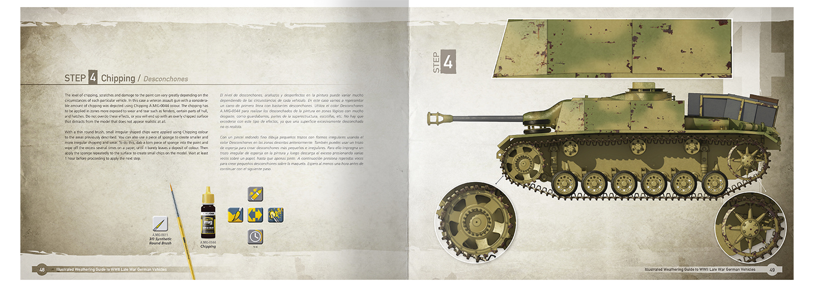 Ammo by Mig Jimenez Illustrated Weathering Guide To WWII Late War German Vehicles English, Spanish - Ammo by Mig Jimenez - A.MIG-6015