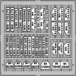 Eduard German Car Licence Plates - Eduard - Scale 1/35 - EDD TP503