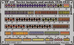 Eduard Soviet Insignia And Medals 1940-1943 - Eduard - Scale 1/35 - EDD TP532