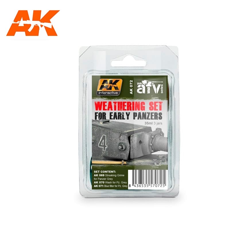 AK-Interactive Early Panzers Weathering - set - AK-Interactive - AK-072