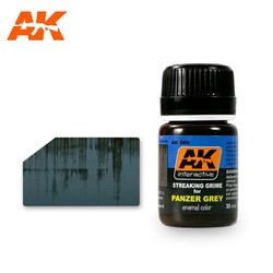 Streaking Grime For Panzer Grey Vehicles - 35ml - AK-Interactive - AK-069