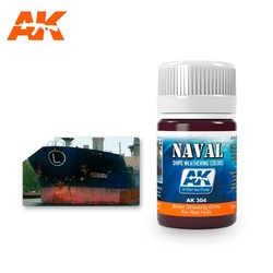 Brown Streaking Grime For Red Hulls  - 35ml - AK-Interactive - AK-304