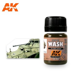 Wash For Afrika Korps Vehicles - 35ml - AK-Interactive - AK-066