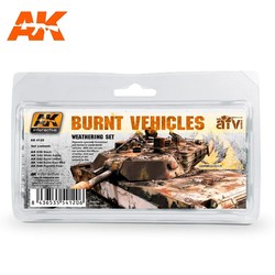 Burnt Vehicles - set - AK-Interactive - AK-4120