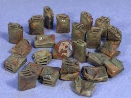 Resicast Damaged Uk Jerrycans - Scale 1/35 - Resicast - RET352340