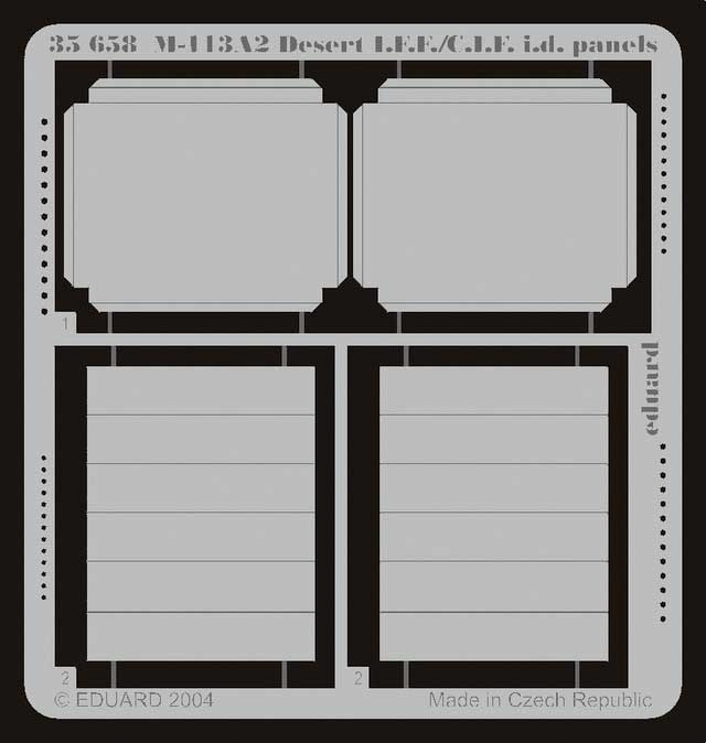 Eduard M-113A2 Desert I.F.F./C.I.F. I.D. Panels- Scale 1/35 - Eduard - EDD 35658