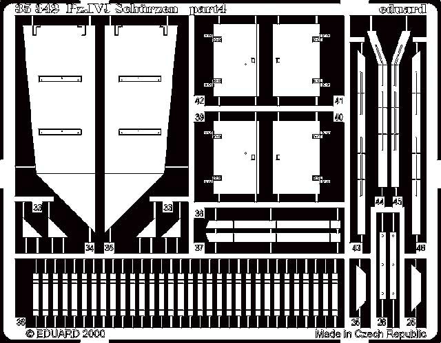 Eduard Schurzen Pz.Iv Ausf.J- Scale 1/35 - Eduard - EDD 35342