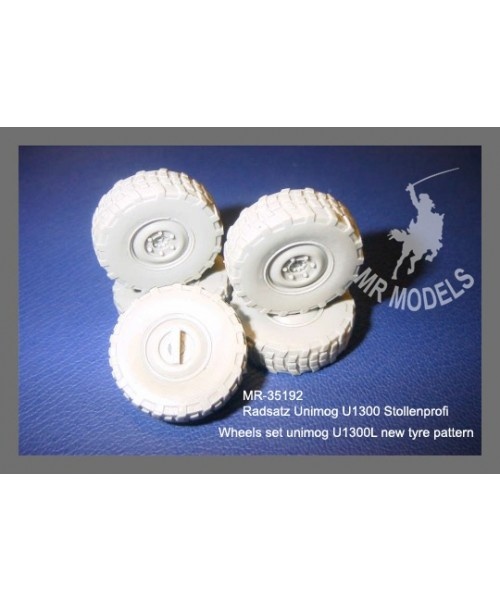 Mr Modellbau Wheels set unimog U1300L new tyre pattern  - Scale 1/35 - Mr Modellbau - MR-35192