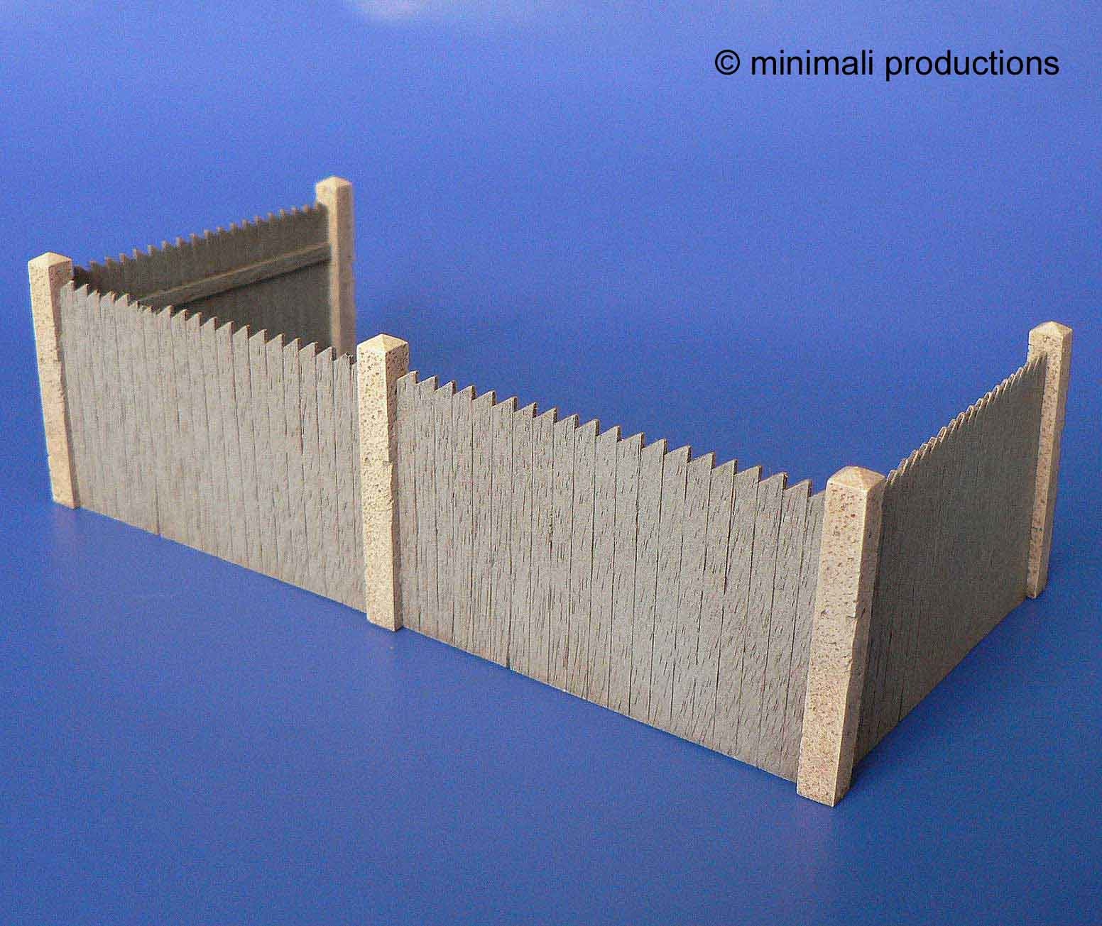 Minimali Productions Wooden Corral - Scale 1/48 - Minimali Productions - Mii 023