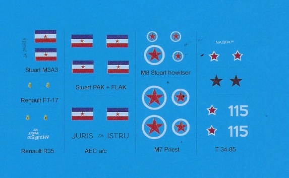 Black Lion Decals Yugoslav Army WW-2 - Scale 1/72 - Black Lion Decals - BLD72018