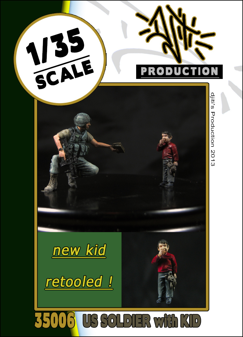 Djiti Production Retooled kids with us soldier - Scale 1/35 - Djiti - DJS35006