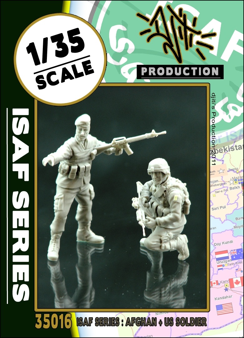 Djiti Production ISAF series ANA soldier with US soldier - Scale 1/35 - Djiti - DJS35016
