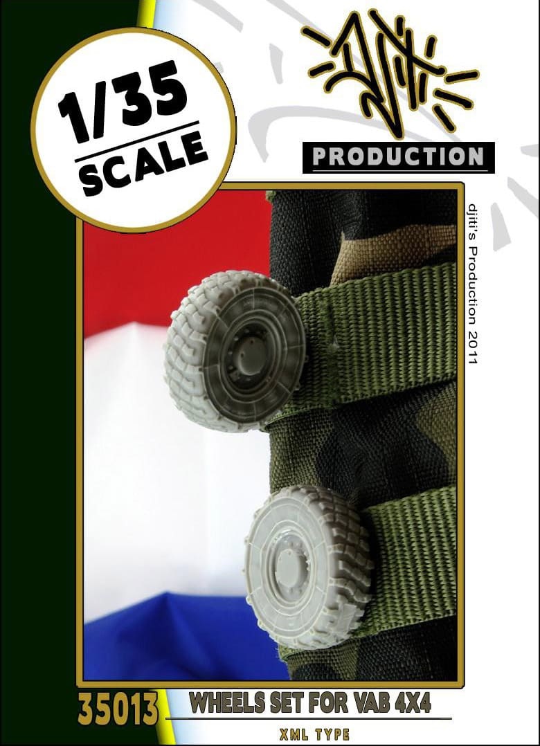 Djiti Production Wheels set for VAB 4x4 - Scale 1/35 - Djiti - DJS35013