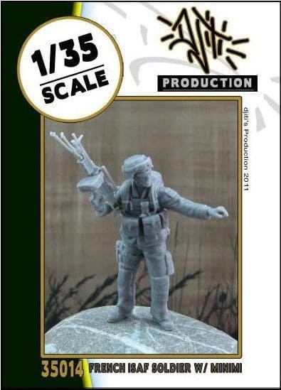 Djiti Production French ISAF soldier with minimi - Scale 1/35 - Djiti - DJS35014