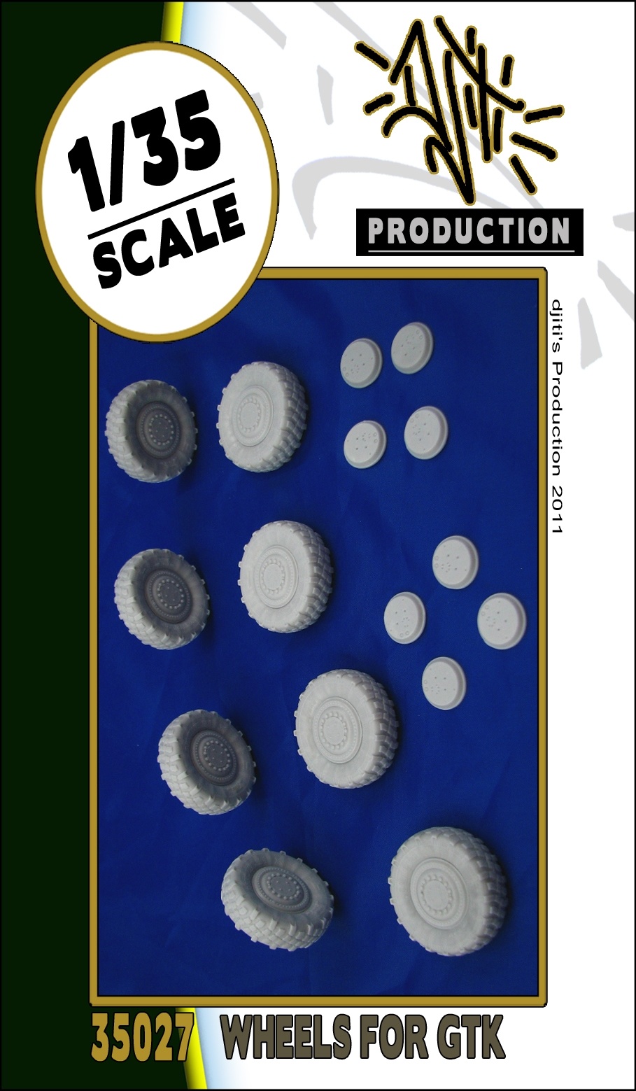 Djiti Production Wheels set for GTK boxer - Scale 1/35 - Djiti - DJS35027