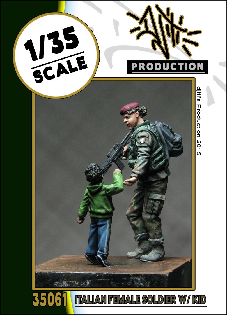 Djiti Production Italian female soldier - Scale 1/35 - Djiti - DJS35061