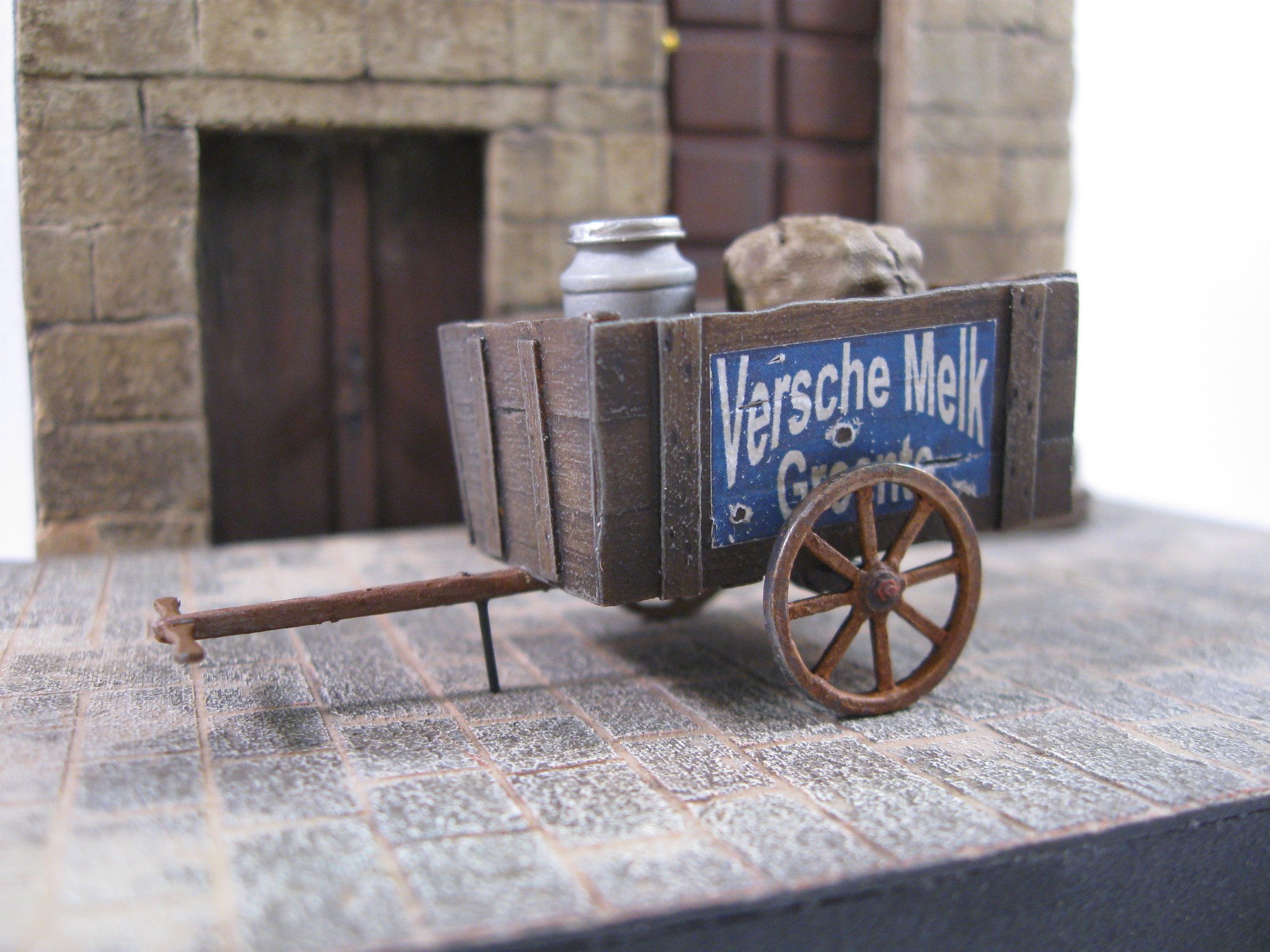 Reality in Scale Small Hand Cart - 8 resin pcs.incl. various accessoiries - Reality in Scale - RIS 35152