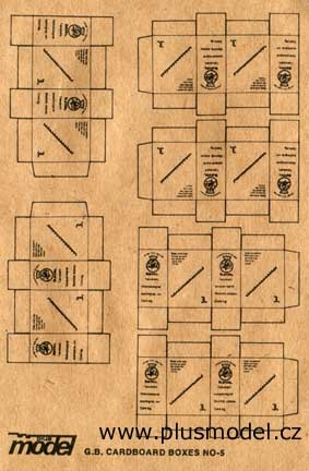 Plus Model G.B. Cardboard Boxes - Scale 1/35 - Plusmodel - PLL 13