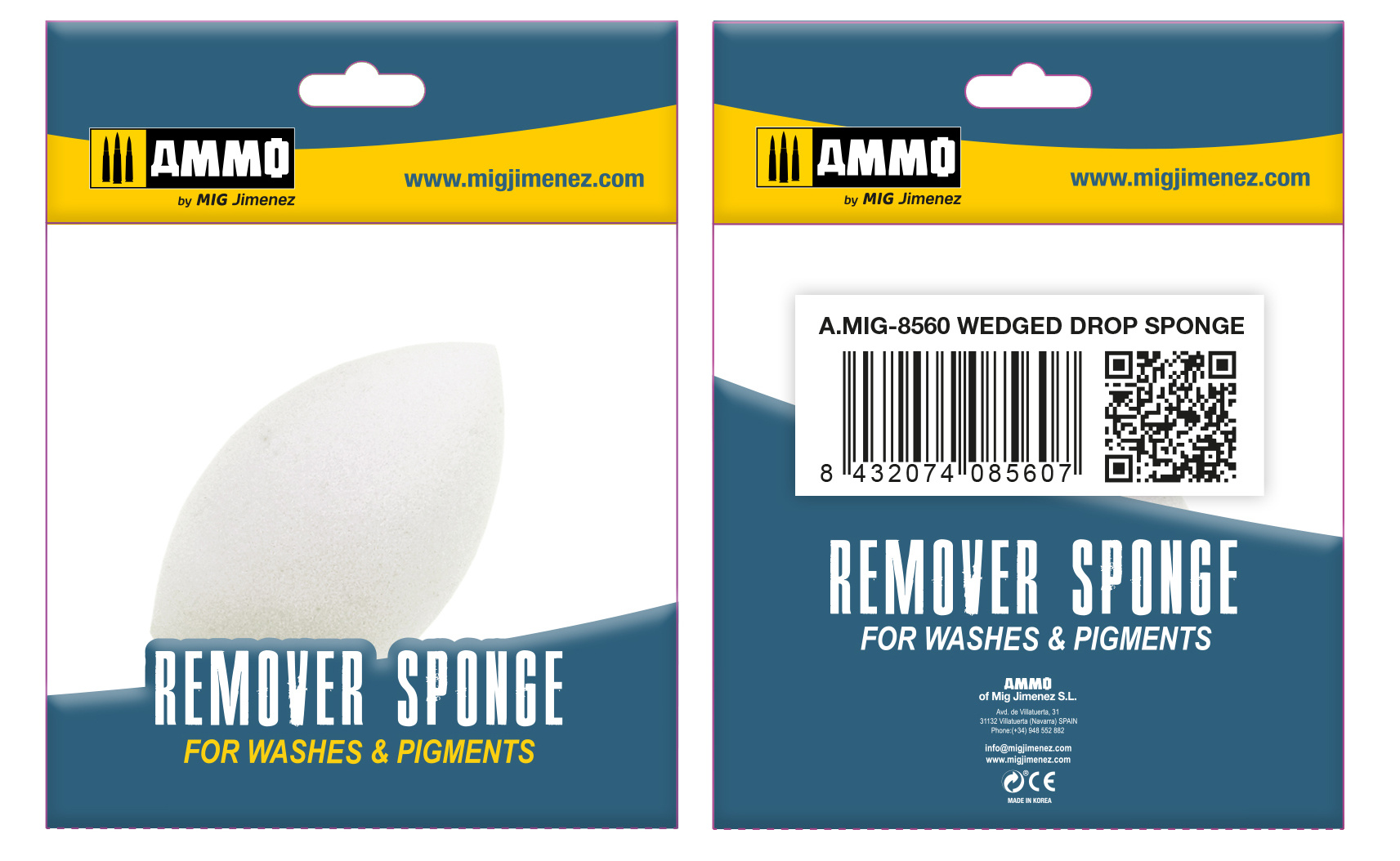 Ammo by Mig Jimenez Wedged Drop Remover Sponge - Ammo by Mig Jimenez - A.MIG-8560