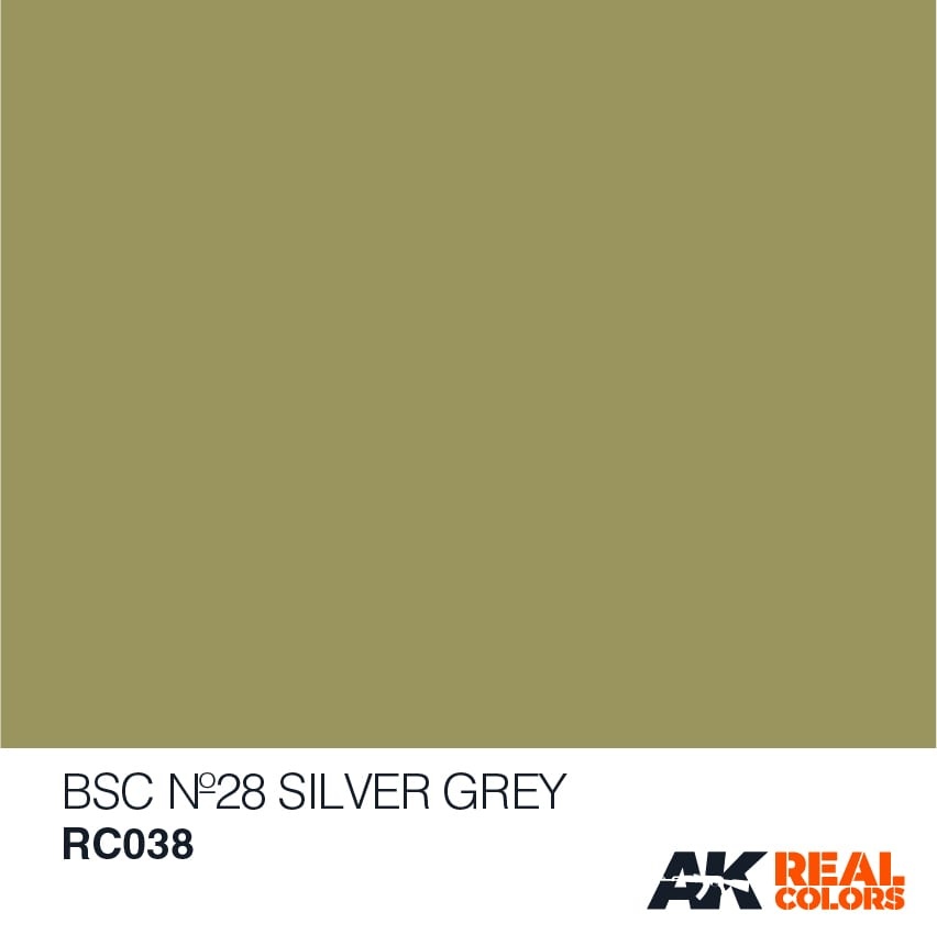 AK-Interactive BSC No28 Silver Grey - 10ml - RC038