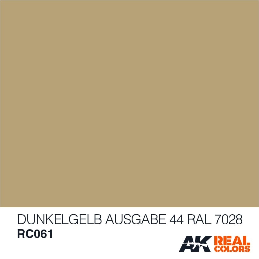 AK-Interactive Dunkelgelb Ausgabe 44 Dark Yellow RAL 7028 - 10ml - RC061