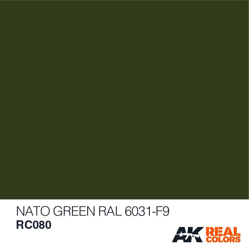 Real Colors - Nato Green RAL 6031 F9 - 10ml - RC080 Modelbouwverf.nl